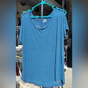 Tek Gear Lattice Shoulder Tee, size 1X